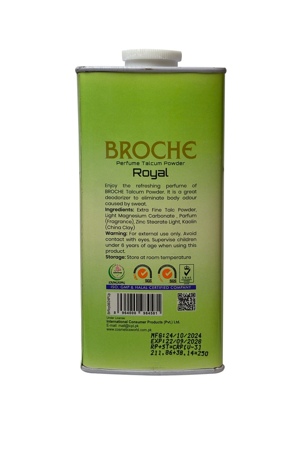 Broche Talcum Powder Royal