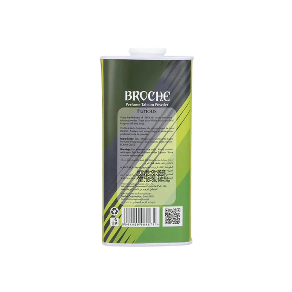 Broche Furious Talcum Powder 125gm