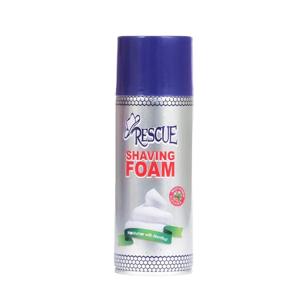 Rescue Shaving Foam Silver Moisturizer with Menthol 400ml