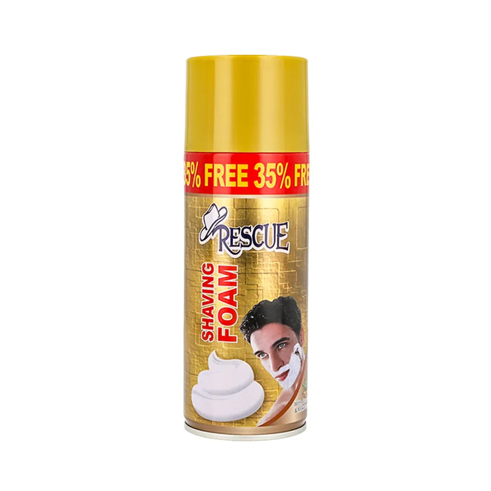 Rescue Shaving Foam Gold with Aloe Vera & Milk Protein 400ml