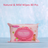 Wipes Natural & Mild (pink) 80pcs